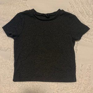 Black Pattern Forvever 21 Shirt (cropped)